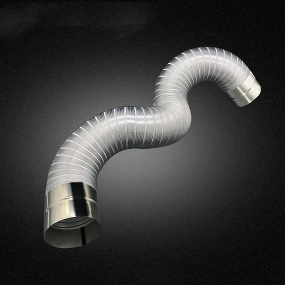 Tubo de extensión de humo Longitud de ventilación de chimenea Accesorios de conducto Calentador de agua Tubo de escape 7cmx2m Cola Estufa Chimenea