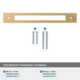 thumbnail image 4 of Amerock Medora 7-9/16 inch (192mm) Center-to-Center Rectangle Champagne Bronze Cabinet Pull Backplate, 4 of 6