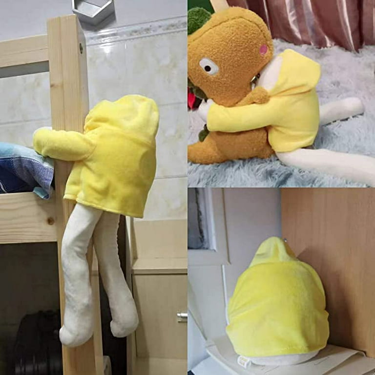 Plush Banana Man Toy Stuffed Doll with Magnet Funny Man Doll Decompression Toy Birthday Multicolor