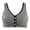 Black, variant on Front Closure Bras for Women Plus Size No Underwire Push up Stylish Striped Bras Stretch Wide Shoulder Strap Soft Comfort Thin Cup Wireless Front Snap Closing Bralettes Black 58
