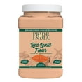 thumbnail image 1 of Pride of India- Farine de Lentilles Rouges 1 Lb (454 g) Touche de Douceur Légèrement Noisette Saveur Terreuse Fraîchement Moulue en Petits Lots / Utilisée pour la Cuisson la Pâtisserie Épaississement Enrobage / Idéale pour Gâteaux Sauces, 1 of 5