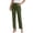 Army Green #043, variant on Linen Pants Women 2026 Spring Summer Fashion Straight Leg Pant Dressy Casual High Waisted Loose Trousers with Pockets Dark Gray M