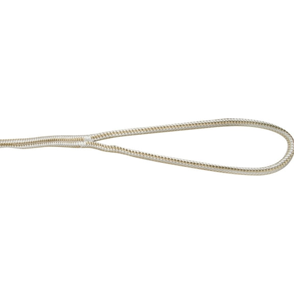 Shoreline Marine Double Braided Nylon Dock Line, 1/2 in x 15 ft, Black