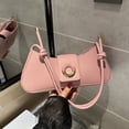 thumbnail image 4 of Minnieouse Bolso de moda de verano de tamaño adecuado para mujer On Go, bolsos cruzados de hombro con cierre elegante para mujer Bolsas de mensajero y de hombro Rosa, 4 of 6