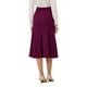 thumbnail image 3 of Falda de sirena midi para mujer Inspire Chic, con cintura alta elástica, faldas de cola de pez, 2XL, púrpura, 3 of 5
