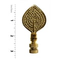 thumbnail image 3 of Royal Designs, Inc. Birch Leaf Lamp Finial for Lamp Shade, F-5023PB-1, Polished Brass, Single, 3 of 4