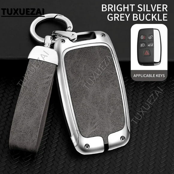 Zinc alloy+leather Car Key Cover Case Shell For Jaguar B buttons key case Case Velar Discovery 4 XJL XE XF XJ C-X16 Parts