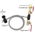 thumbnail image 4 of W21.8 Co2 Refill Adapter Charging Adaptor For Filling Soda Water Maker Tank Canister (24 Inch With, 4 of 5