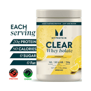 Myprotein Clear Whey Protein Isolate Powder, Lemonade, 20 Servings (1.1 lbs), Muscle Builder