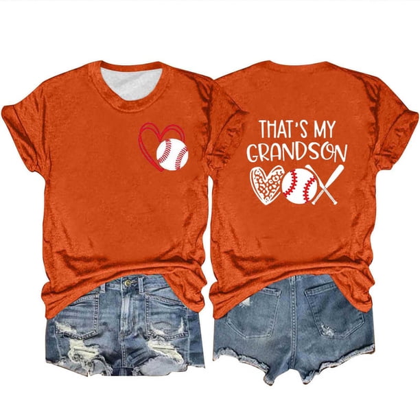 Camiseta de Manga Corta de Cuello Redondo Impresa para las Mujeres, Camisetas Casuales de Mujer