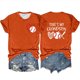 thumbnail image 1 of Camiseta de Manga Corta de Cuello Redondo Impresa para las Mujeres, Camisetas Casuales de Mujer, 1 of 3