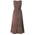 thumbnail image 3 of Pisexur Robes d'Été pour Femmes 2022 Aguichant à Pois Décontracté Sans Manches Plage Fête Robe Maxi, 3 of 6