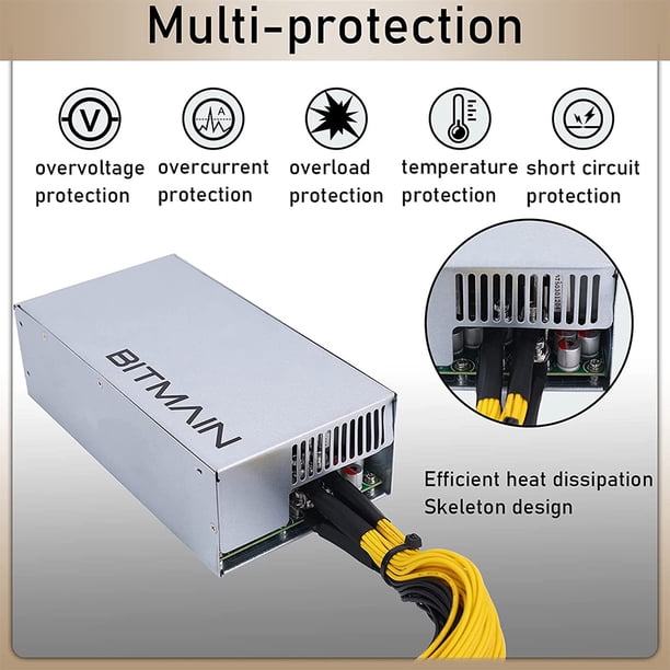 APW7 1800W Power Supply Mining PSU for Bitmain Antminer S9/L3+/A6