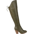 thumbnail image 2 of Journee Collection Womens Spritz Faux Leather Wide Calf Over-The-Knee Boots, 2 of 6
