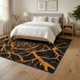 thumbnail image 3 of ODIKA 6'x9' Washable Area Rug Abstract Volcanic Crater Illusion Featuring Deep Swirl Motifs for Family Room, Living Room, Master Bedroom, Non-Slip, Easy Care, 3 of 7