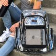 thumbnail image 2 of MGgear Clear Transparent PVC 16-Inch School Backpack with Black Trim, 2 of 7