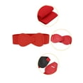 thumbnail image 2 of INSPIRE CHIC Interlock Buckle 8-shaped Faux Leather Elastic Belt Cinch Waistband for Lady Fit Waist Girth:25"/63.5cm-37"/94cm Red, 2 of 7