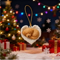 HomeDM Dog Christmas Ornaments for Christmas Tree Gifts for Cat Lovers Hanging Plastic Dog Pendant Xmas Ornament for Home Decor Xmas Gift Ornaments for Tree Holiday Party