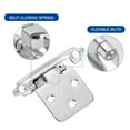 thumbnail image 4 of Uxcell 5 mm Iron Cabinet Kitchen Inset with Screws for Traditional Cabinet Door 2 Set Nickel silver, 4 of 7