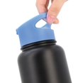 thumbnail image 3 of Flip Lid Compatible With Hydro Flask Wide Mouth Water Bottles, Replacement Top 2.2" Mouth Insulated Bottle, Turn Bottle into Tumbler, BPA-Free (Blue), 3 of 7
