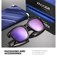 thumbnail image 7 of Square Polarized Mirrored Sunglasses for Women Colorful 80's Anti-Glare TR90 Frame UV Protection Sun Glasses, 7 of 7