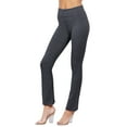 thumbnail image 3 of Women & Plus Workout Fitness Stretch Comfy Lounge Flare Slim Fit Yoga Pants, 3 of 4