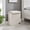 Cream White, variant on Collapsible Folding Corduroy Low Profile Laundry Hamper Storage - Taupe Gray