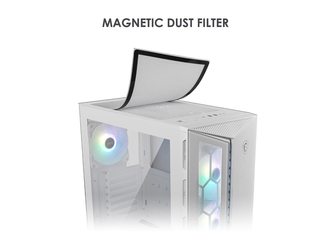 MSI MPG GUNGNIR 110R ATX Mid Tower Computer Case, White
