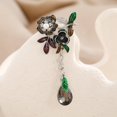 thumbnail image 3 of Broche De Esmeralda Retro De Moda Diseño Original Estilo Barroco Accesorios De Pin, 3 of 4