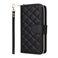 thumbnail image 2 of for iPhone 7 / iPhone 8 / iPhone SE 2022 & 2020 Zipper Wallet Case with Card Holder - PU Leather Stand Phone Case, Crossbody Shoulder Strap & Wrist Strap, Shockproof Protective Cover, Black, 2 of 11