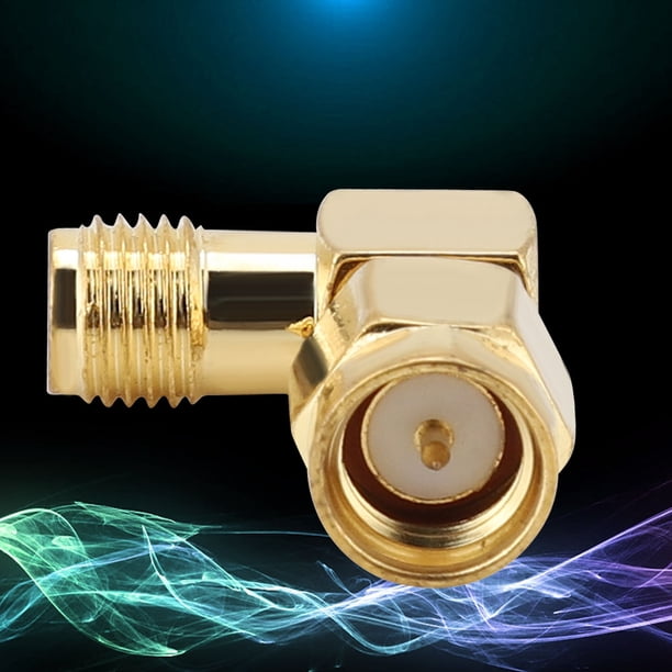 Ángulo 5 Uds SMA Macho A SMA Hembra ángulo Recto Conector De 50 OHM Para Adaptador De Antena DAB