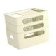 thumbnail image 4 of Caja de almacenamiento para enrutador, estuche para guardar cables de alambre para sala de estar, oficina, decoración del hogar Beige 3 Niveles, 4 of 9