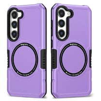 Allytech for Samsung Galaxy S23 Plus/S23  Case, Support Magsafe Wireless Charging Military Grade Hard PC Shockproof Anti-Scratch TPU Case for Samsung S23 Plus 5G, Purple