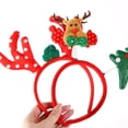thumbnail image 4 of Decoración para fiesta de Navidad, diadema de muñeco de nieve de Papá Noel con dibujos animados, gorros elásticos, regalo de promoción para suministros de fiesta para niños, 4 of 4