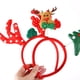 thumbnail image 4 of Decoración para fiesta de Navidad, diadema de muñeco de nieve de Papá Noel con dibujos animados, gorros elásticos, regalo de promoción para suministros de fiesta para niños, 4 of 4