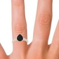 thumbnail image 5 of Diamond-Capitals 2.30 Carat Elegant Natural Diamond Black Onyx Gemstone Proposal Ring for Ladies Solid 18K Rose Gold Size 7.5, 5 of 8