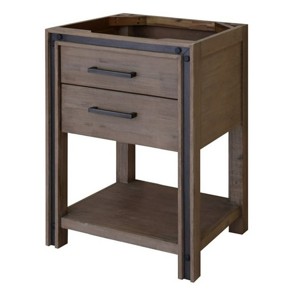 Sagehill Designs Urban Metallo 24" Bathroom Vanity Base, Rustic Cocoa Finish