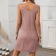 thumbnail image 3 of Vestido sin mangas de primavera/verano para mujer: cuello redondo, color liso, corte holgado, informal/relajado, mezcla de poliéster, 3 of 8