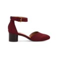 thumbnail image 2 of Style & Co. Womens Alinaa  Microsuede Round Toe Ankle Strap, 2 of 3