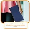 thumbnail image 3 of CIMAXIC 3Ud Cartera Para Efectivo Azul Oscuro Con Cremallera Resistente Y Duradero, 3 of 8