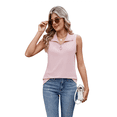 thumbnail image 4 of Camisetas Sin Mangas con Cremallera para Mujer, Color Rosa M, 4 of 10
