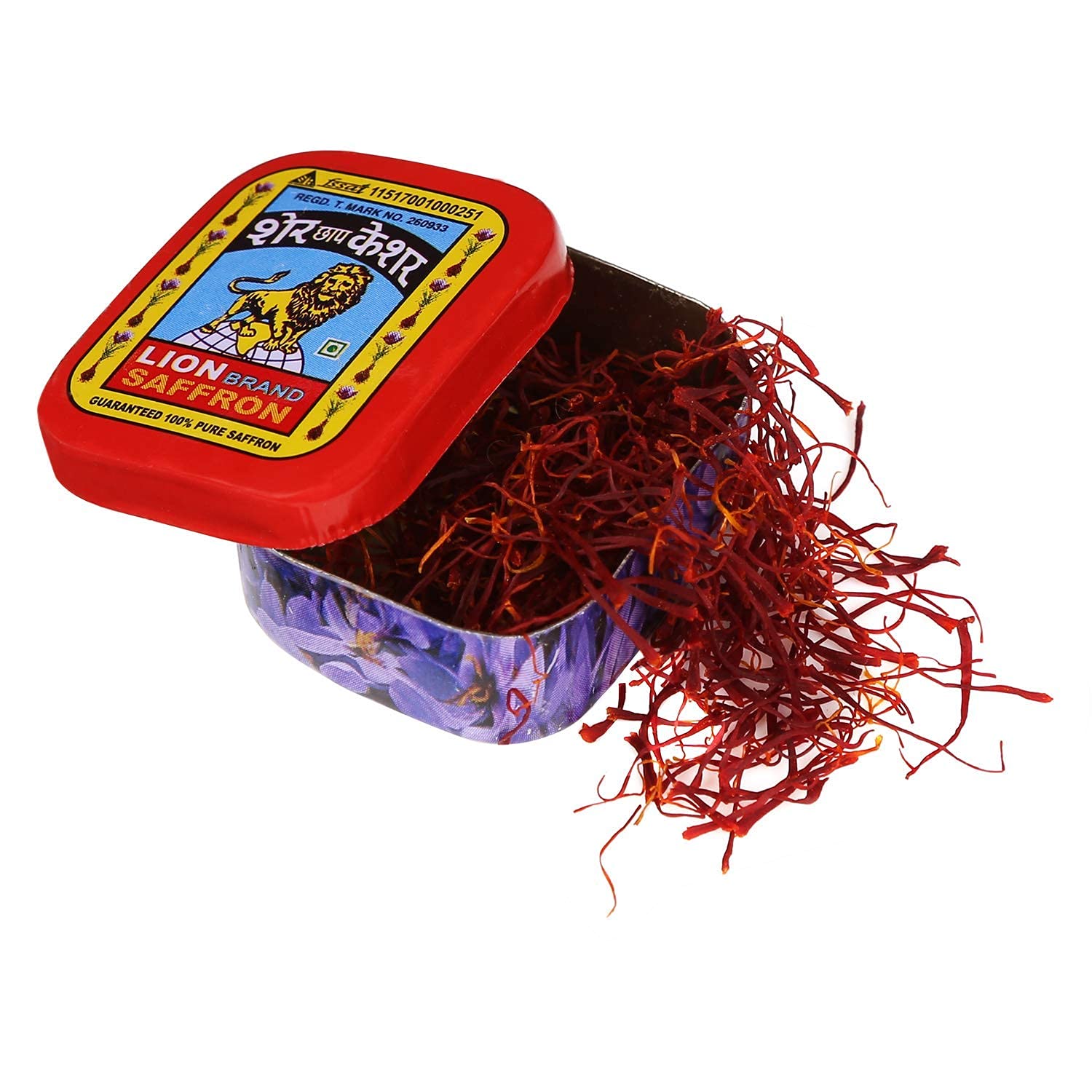 Lion Saffron, Original Kashmir Lacha Saffron/ Kesar/ Keshar (Certified Grade A) for Biryani