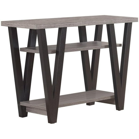 Stevens 2-shelf Engineered Wood Entryway Console Table Grey