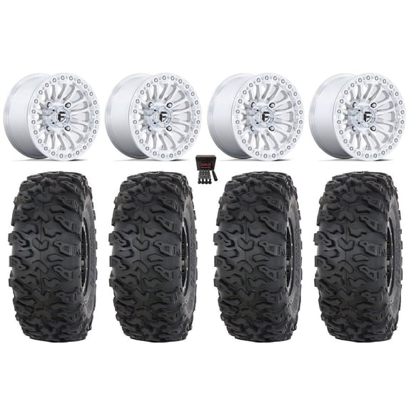 Fuel Rincon Bdlk 15" Wheels Mh 30" Roctane T4 Tires Polaris RZR XP 1000 / PRO XP / Ranger XP 900/1000