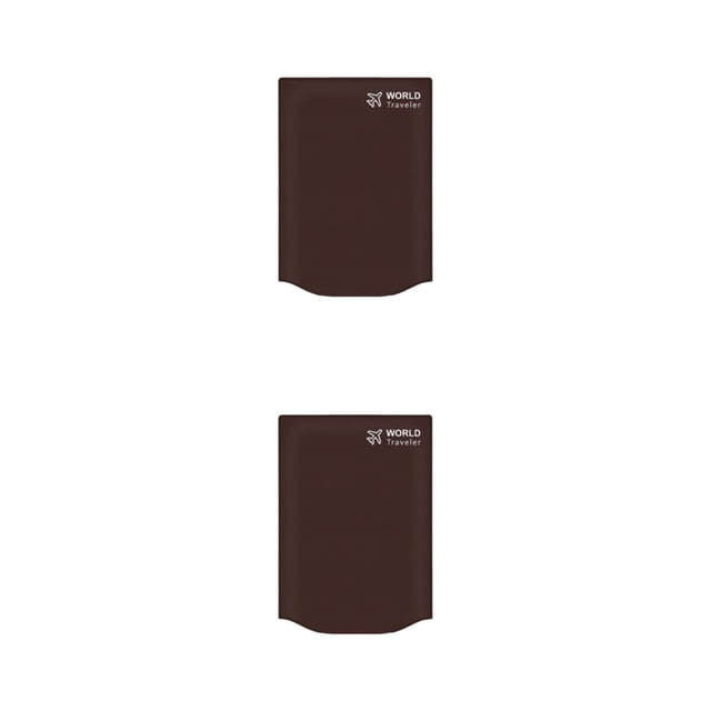 Yuarrent Funda de equipaje de viaje no tejida, pegatina de Color sólido, impermeable, estilo Simple, maleta de viaje, Protector de bolsa, café Café 24 pulgadas 2piezas
