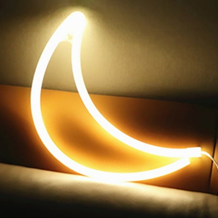 

WEPRO Cute Children s Gift moon Night Light LED Moon Neon Light Decoration Light