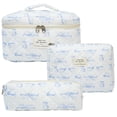 thumbnail image 6 of Lume Wear Floral Print Large Capacity Cosmetic Bag with Double Zipper Closure. A Travel Makeup Organizer Perfect for Toiletries And Stationery, 6 of 7