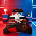 thumbnail image 2 of meiyoeat Red Sports Car Twin Duvet Cover For Kids,Classic High Speed Games Twin Bedding For Boys,Black Reversible,2pcs(No Comforter), 2 of 6