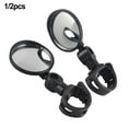 thumbnail image 6 of 1/2Pc Bike Mirror Rotaty Round Road Handlebar Bicycle Rear View Glass 1Pc, 6 of 8