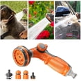thumbnail image 2 of Cinvoph Garden Hose Spray Nozzle Heavy Duty Handheld Sprayer Water Nozzle for Outdoor Watering Car Washing Pet Shower Cleaning 8", 2 of 6